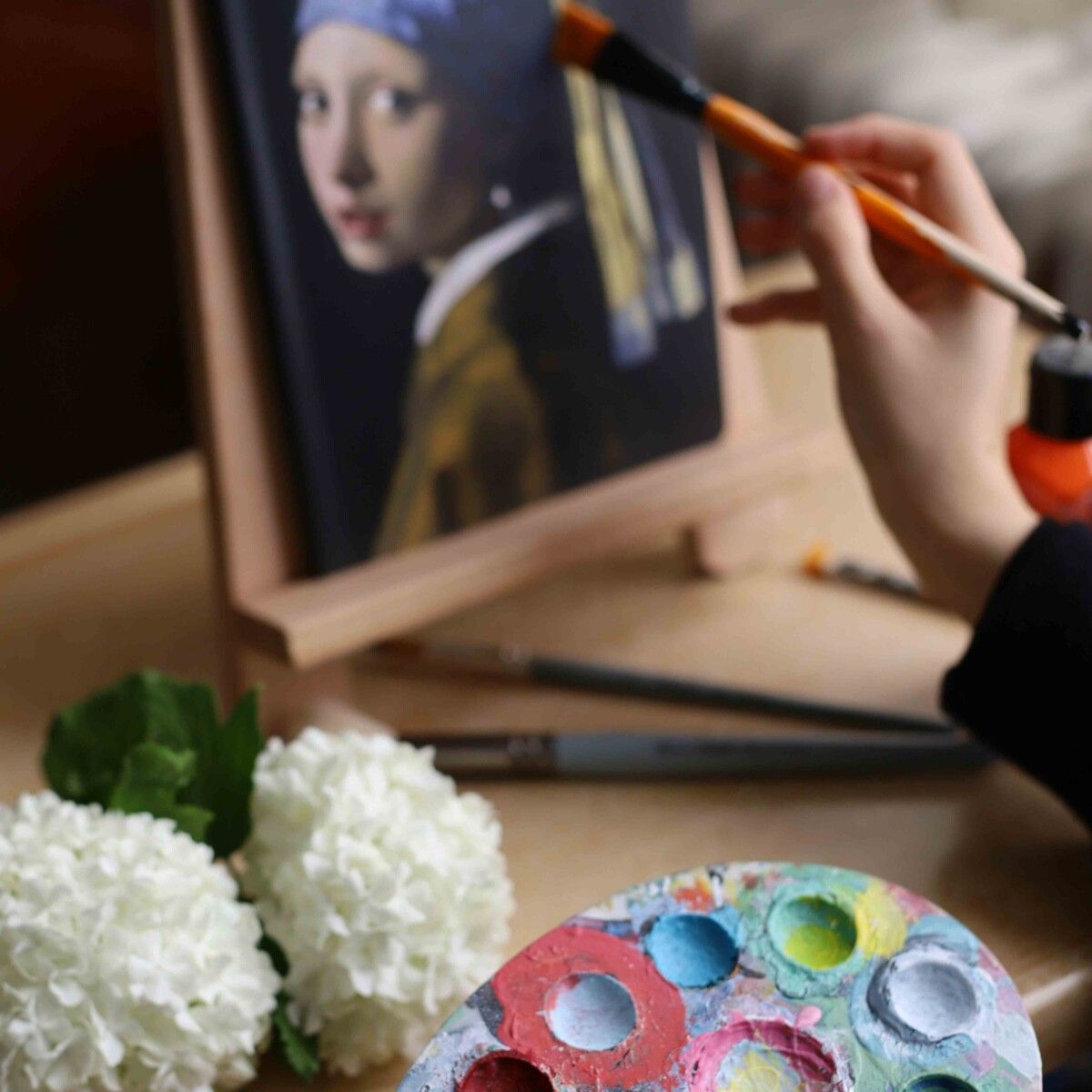 pintura acrílica y oleo
